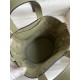 Pig nose vegetable basket in the loop.... .18cm Imported Tc Patchwork Swift Leather Sage Green Silver Buckle Waxed Wire