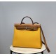 Herbag Amber YellowSuper handsome commuter bag, between casual and formal, casual without losing elegance, the combination of canvas and cowhide  leather, the outer seam is hard and stylish.Super high cost-effective in st