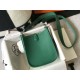 . Emerald.Self-fabricated shoulder strap   togo cowhide leather   minimalist style.