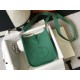 . Emerald.Self-fabricated shoulder strap   togo cowhide leather   minimalist style.