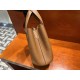 In The Loop Pig Nose Vegetable Basket 18cm TC Leather 37 gold Golden Brown Top Handmade! Counter quality!