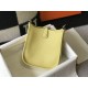 . Chick YellowSelf-fabricated shoulder strap   togo cowhide leather   minimalist style.