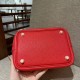 picotin lock vegetable basket 18, Q5 Chinese red Pure handmade, French TC cowhide.Vegetable basket in recent years in the counter is also very buy, basically also go with the goods, the appearance rate is super high, but