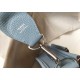 Evelyne Evelyne 29cm clemence leather linen blue silver buckle, very casual casual a bag, men and women applicable, wide version of the shoulder strap is very comfortable to use, you can adjust the length of the convenie