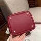 picotin lock vegetable basket 18, K1 garnet red, handmade, French TC cowhide.Vegetable basket in recent years in the counter is also very buy, basically also go with the goods, the appearance rate is super high, but also