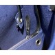 Herbag navy blueSuper handsome commuter bag, between casual and formal, casual without losing elegance, the combination of canvas and cowhide  leather, the outer seams are stiff and stylish.The combination of canvas and c