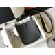 . blackSelf-fabricated shoulder strap   togo cowhide leather   minimalist style.