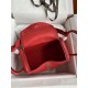 Lindy 26cm TC Leather Big Red Silver Buckle Waxed Wire