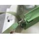 . Avocado GreenSelf-fabricated shoulder strap   togo cowhide leather   minimalist style.