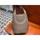 Tn the loop pig nose vegetable basket 18cm TC leather 18 Etoupe elephant gray Top handmade! Counter quality!