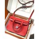 evercolor leather flag red silver buckle~Treasure small bag  Not intentionally emphasize the brand's nobility _ looks low-key but full of texture  The exterior doesn't feature any of the H's conspicuous logos.Goes the ab