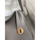 Lindy 26cm TC Leather Tinware Gray Gold Button Waxed Wire