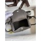 hand maded Mini Lindy 19cm Taurillon Clemence leather gray