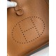 In stock Evelyn Evelyn 28cm Imported TC Leather Golden Brown Silver Button Waxed Wire