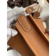 In stock Evelyn Evelyn 28cm Imported TC Leather Golden Brown Silver Button Waxed Wire