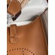 In stock Evelyn Evelyn 28cm Imported TC Leather Golden Brown Silver Button Waxed Wire