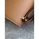 constance 19cm epsom gold brown