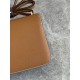 constance 19cm epsom gold brown