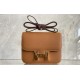 constance 19cm epsom gold brown