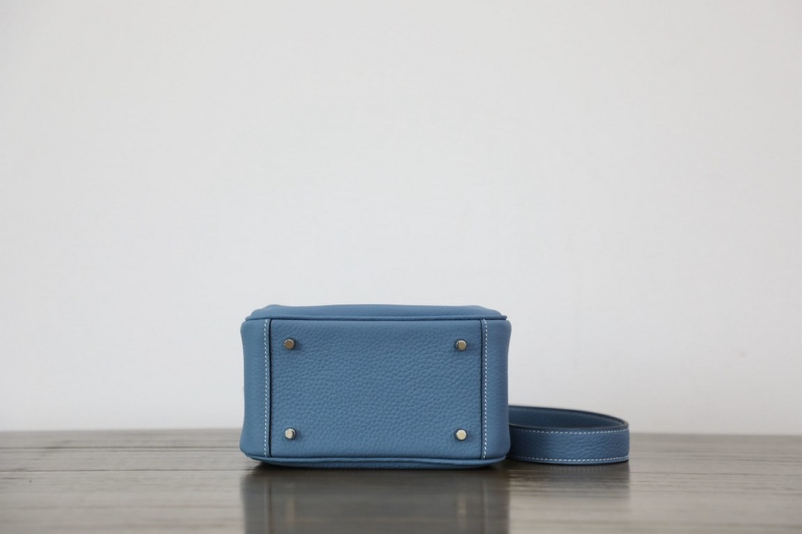 Denim blue Silver buckle detail In-stock