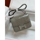 Spot KangKang 19CM. Spotted Dove Gray Silver BuckleMade of imported high-gloss American crocodile leather, top quality hand-stitched waxed thread.