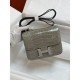 Spot KangKang 19CM. Spotted Dove Gray Silver BuckleMade of imported high-gloss American crocodile leather, top quality hand-stitched waxed thread.