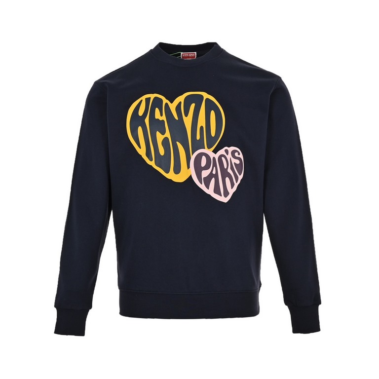 KenzoKenzo Takada 23Fw HEARTS Heart Pattern Crew Neck SweatshirtOriginally purchased at 2799, made from 380g all over fabric, washed and pre-shrunk. The print is a foam process, printed in six times to have the thickness