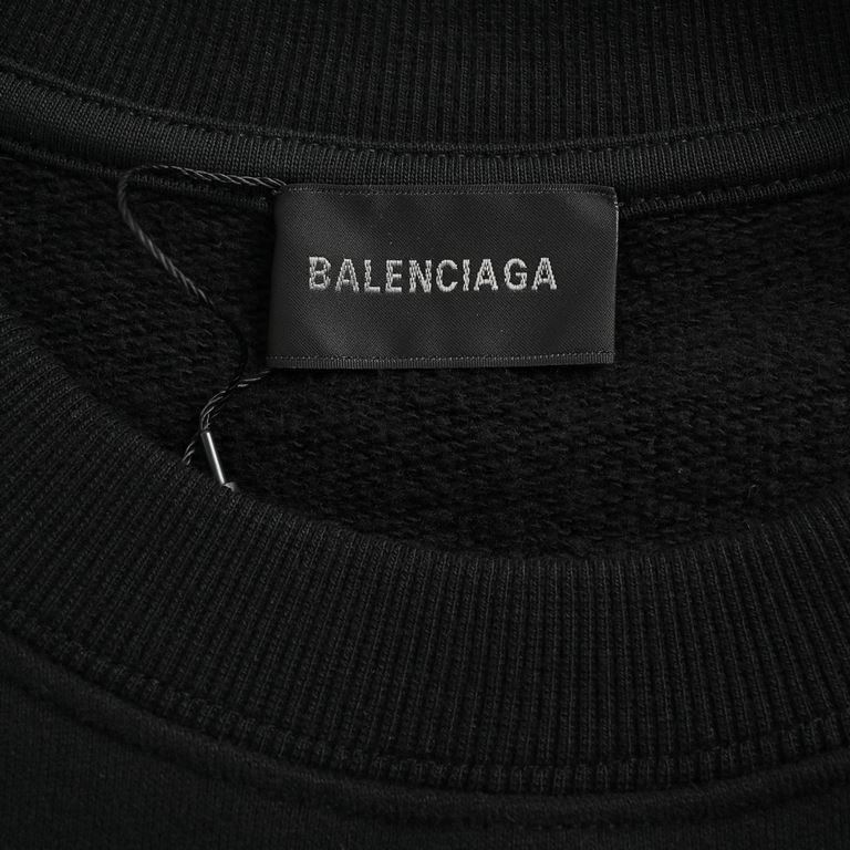 BalenciagaBalenciaga Separate Print Crew Neck SweatshirtI was instantly drawn to the illusionary split print from the show! The logo letters are deconstructed and stretched to create a geometric aesthetic of conflict and