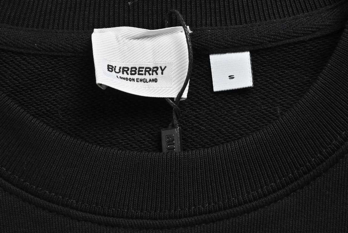 BurberryBurberry 23Fw satchel cartoon bear printed round neck sweaterFabrics using 400 grams of cotton, customized 32 thread, clothing two times at the wash, the fabric is comfortable and skin-friendly without strange fe