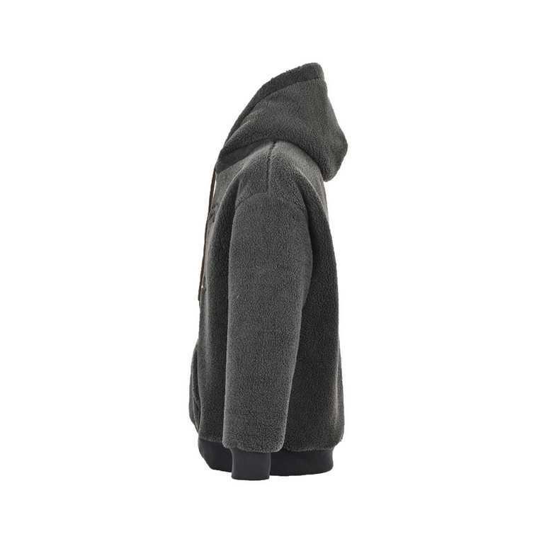 Celine 23Fw Lambswool Hooded Sweatshirt JacketThe highest version of the network exclusive ultra-high grams of lamb's wool fabric lined with composite cashmere warmth proper line embossed logo full of three-dimensional s