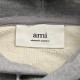 Ami classic embroidery embroidered love hooded sweatshirtEarly fall new high grams of cotton basic round neck sweater, men and women with the same models, trading company channels thin out, synchronized with the official