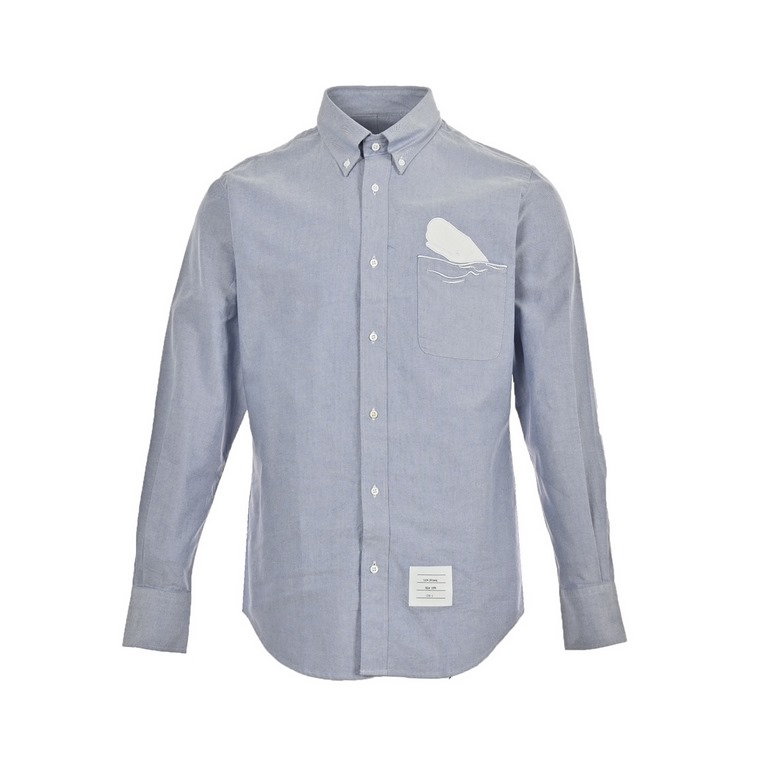 Thom BrowneThom Browne Pocket Embroidered ShirtThis elegant minimalist style is more able to reflect the specifications of this section with a sense of class, whether business, leisure, high street or daily wear, will ap