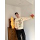 #Gucci  Gucci Mario Print Crew Sweatshirt Top