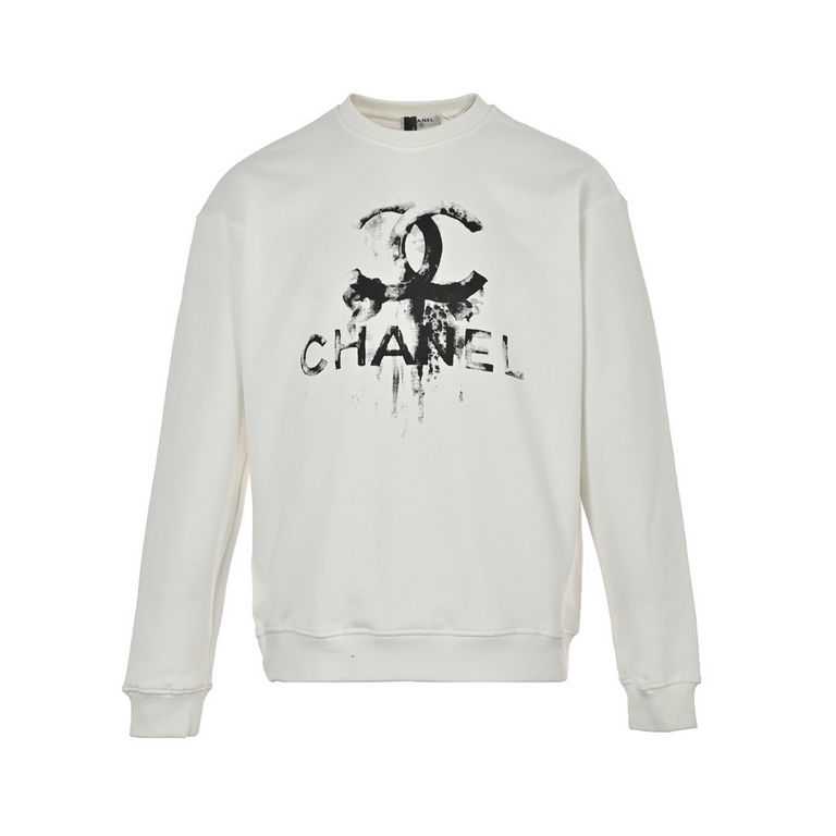 ChanelChanel 23Fw Ink Print Crew Neck SweatshirtMinimalist and sophisticated, yet highly wearable, this sweater features a small but delicate logo print that highlights the overall elegance of the piece. The relaxed OS f