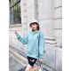 #Ami Classic Embroidered Heart Hooded Sweatshirt Top