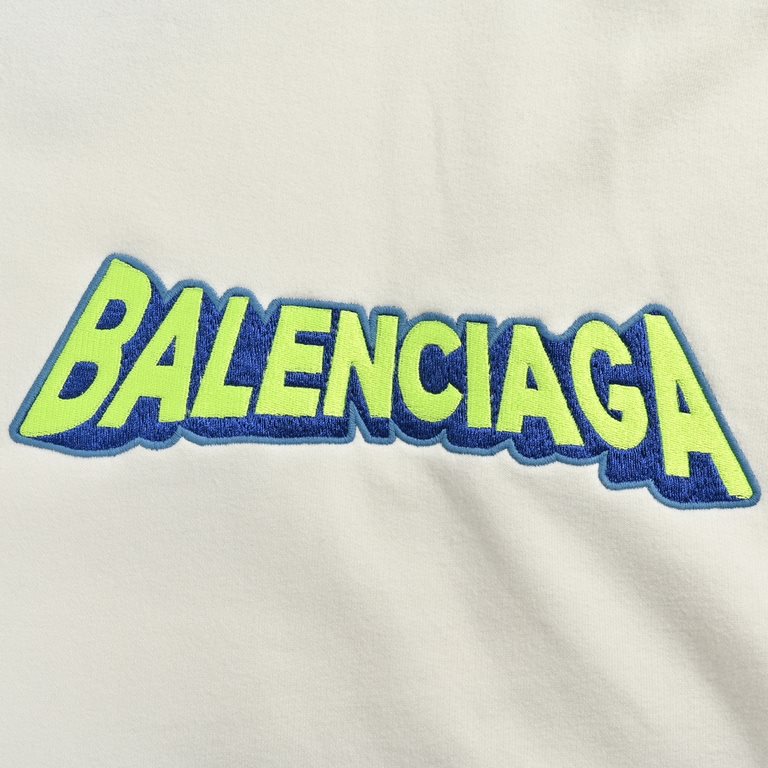 .BalenciagaBalenciaga 23Fw Fluorescent Green Embroidered Monogram Crew Neck SweatshirtThis series focuses on a simple, at a glance you know not to pick people, solid color padded fabric, fixed dye absolutely advanced, wh