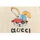 GucciGucci 23Fw Rabbit Print Crew Neck SweatshirtFabrics using 400 grams of cotton, customized 32 thread, garment two times at the wash, the fabric is comfortable and skin-friendly without strange feeling, custom-made dy