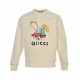 GucciGucci 23Fw Rabbit Print Crew Neck SweatshirtFabrics using 400 grams of cotton, customized 32 thread, garment two times at the wash, the fabric is comfortable and skin-friendly without strange feeling, custom-made dy