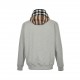 GoodBurberryBurberry 23Fw Patchwork Plaid Hooded SweatshirtOriginal 1V1 developed with 380gbbr special custom terry sweatshirt fabric. The surface has been hand-finished. Plaid fabric 100% worsted cotton, yarn count dens