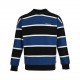 BalenciagaBalenciaga 23Fw Glacier Stripe Embroidered Letter Crew Neck SweatshirtCapsule series Glacier color matching wide stripe basic sweater this sweater to the surrounding world environment as the inspiration for the