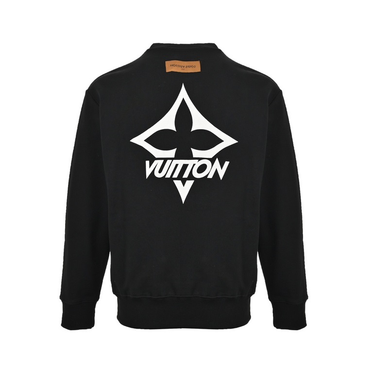 Louis Vuitton ski series snowflake foam sweatshirtColor fixed dyeing fabric, ultra-fine flat mesh suede foam printing process, full of trend, the use of detailed mesh material to do the mesh panel, fixed dye cotton fabri