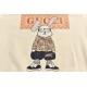 .Gucci  Gucci 23Fw glasses rabbit print round neck sweaterThe market high version of the fabric combed cotton sweater fabric weight up to 400 grams, printing using three-dimensional technology, high-density number of nee