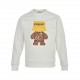 BurberryBurberry 23Fw satchel cartoon bear printed round neck sweaterFabrics using 400 grams of cotton, customized 32 thread, clothing two times at the wash, the fabric is comfortable and skin-friendly without strange fe