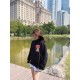 #Ami Classic Towel Embroidery Embroidered Heart Hooded Sweatshirt Top