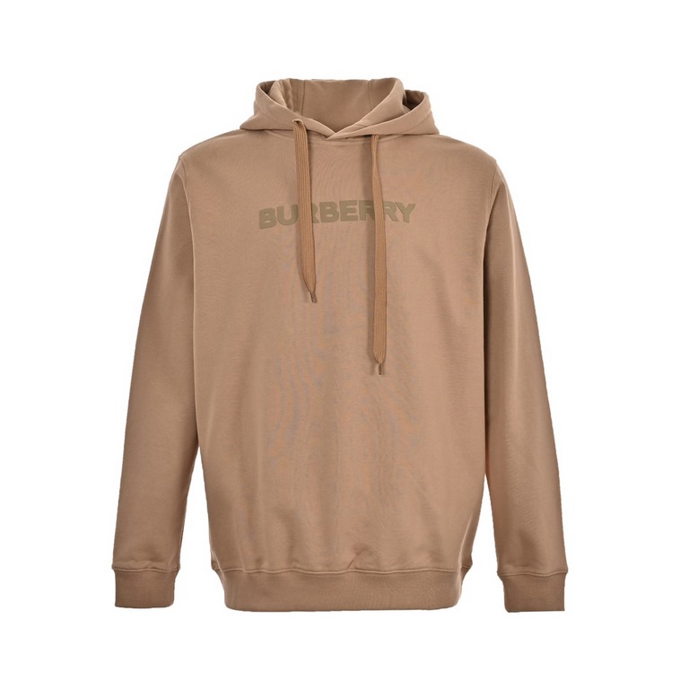 .BurberryBurberry classic letter print hooded sweatshirtThe original official website purchased into the development, fixed weaving 380g cotton terry cloth, fixed dyeing reactive black, khaki yellow, workmanship stitchin