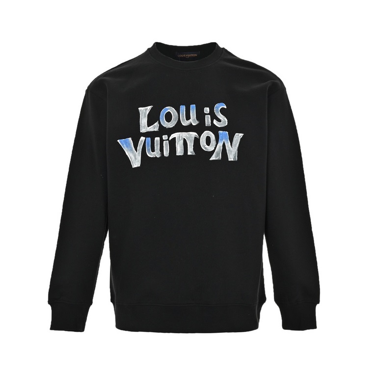 Louis Vuitton 23FwLouis VuittonLouis Vuitton 23Fw Hand Painted Graffiti Print Crew Neck SweatshirtCustomized high grams of knitted cotton fabric carefully crafted, feel particularly solid, texture pull full, fluffy and d