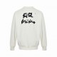 BalenciagaBalenciaga 24ss blurred double B graffiti letters crew neck sweatshirtCotton terry double strand sweater fabric, color contrast dyeing fabric, ultra-fine flat screen printing process, with the blur printing log