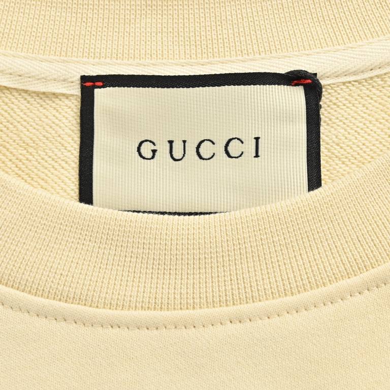 GucciGucci 23Fw Constellation Print Crew Neck Sweatshirt420 grams of cotton fabric terry bottom custom 32 2  2 thread garment two times washed processing fabric comfortable skin-friendly and no strange feeling customized