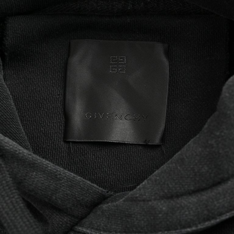 GIVENCHY Givenchy 23Fw Towel Embroidery Washed Hooded SweatshirtThe position of the embroidery is difficult to locate, the shipping time is slow, the process is complicated, the cost is high, and the fabric is made of cu