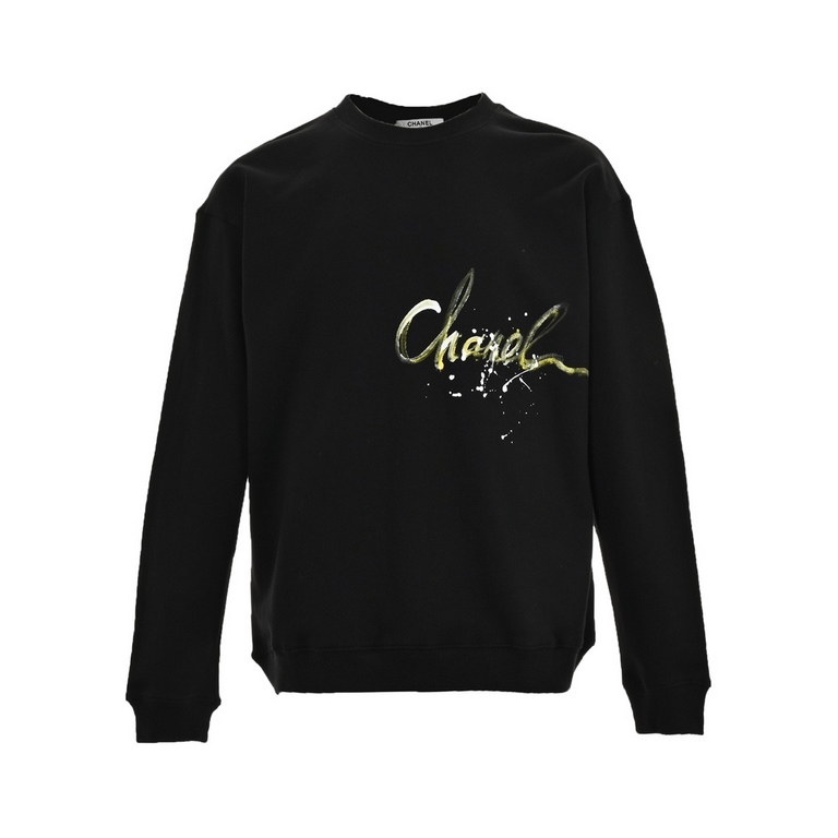 .ChanelChanel 23Fw Hand-painted Graffiti Print Crew Neck SweatshirtCustomized high grams of knitted cotton fabric carefully crafted, feel particularly solid, texture pull full, fluffy and delicate on the body comfortable